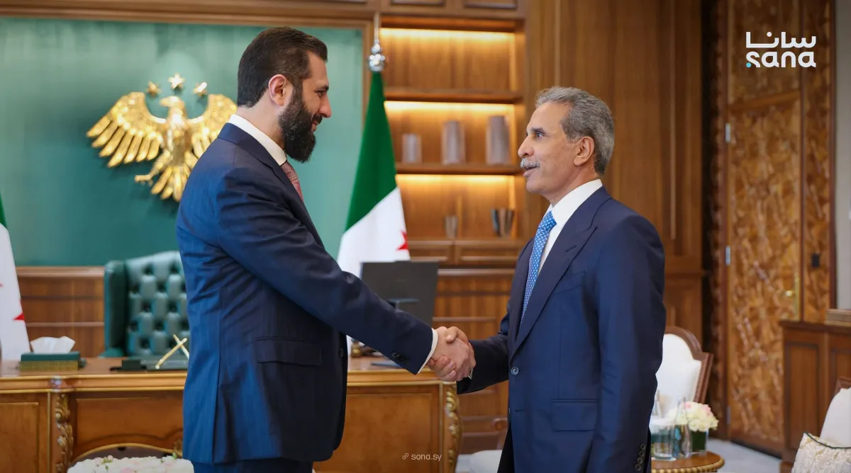 الشرع يستقبل رئيس مجلس القضاء الأعلى العراقي