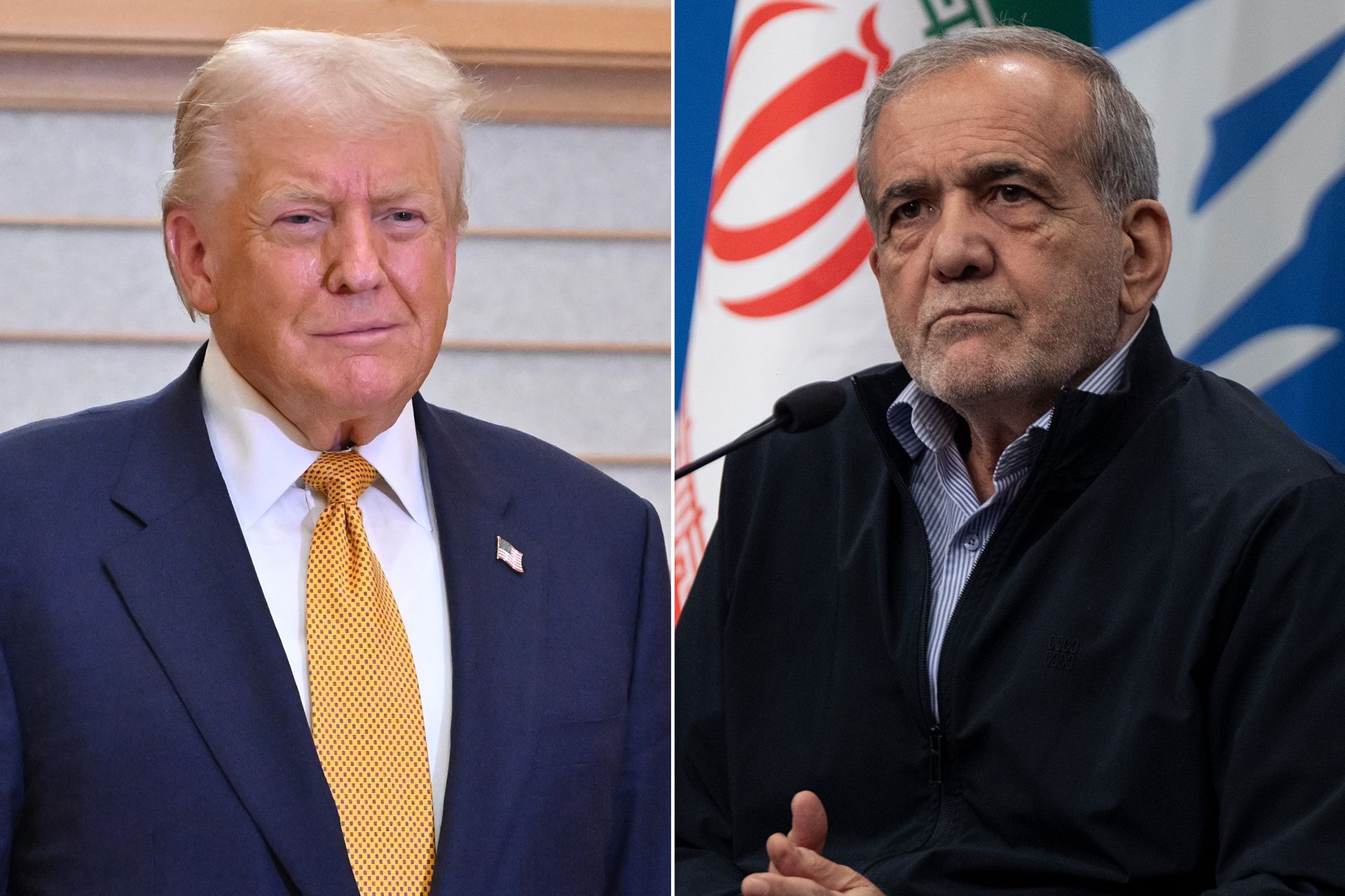 ترمب يلوح بضربة عاجلة لإيران وبزشكيان يصف الإدارة الأمريكية بـالجبناء