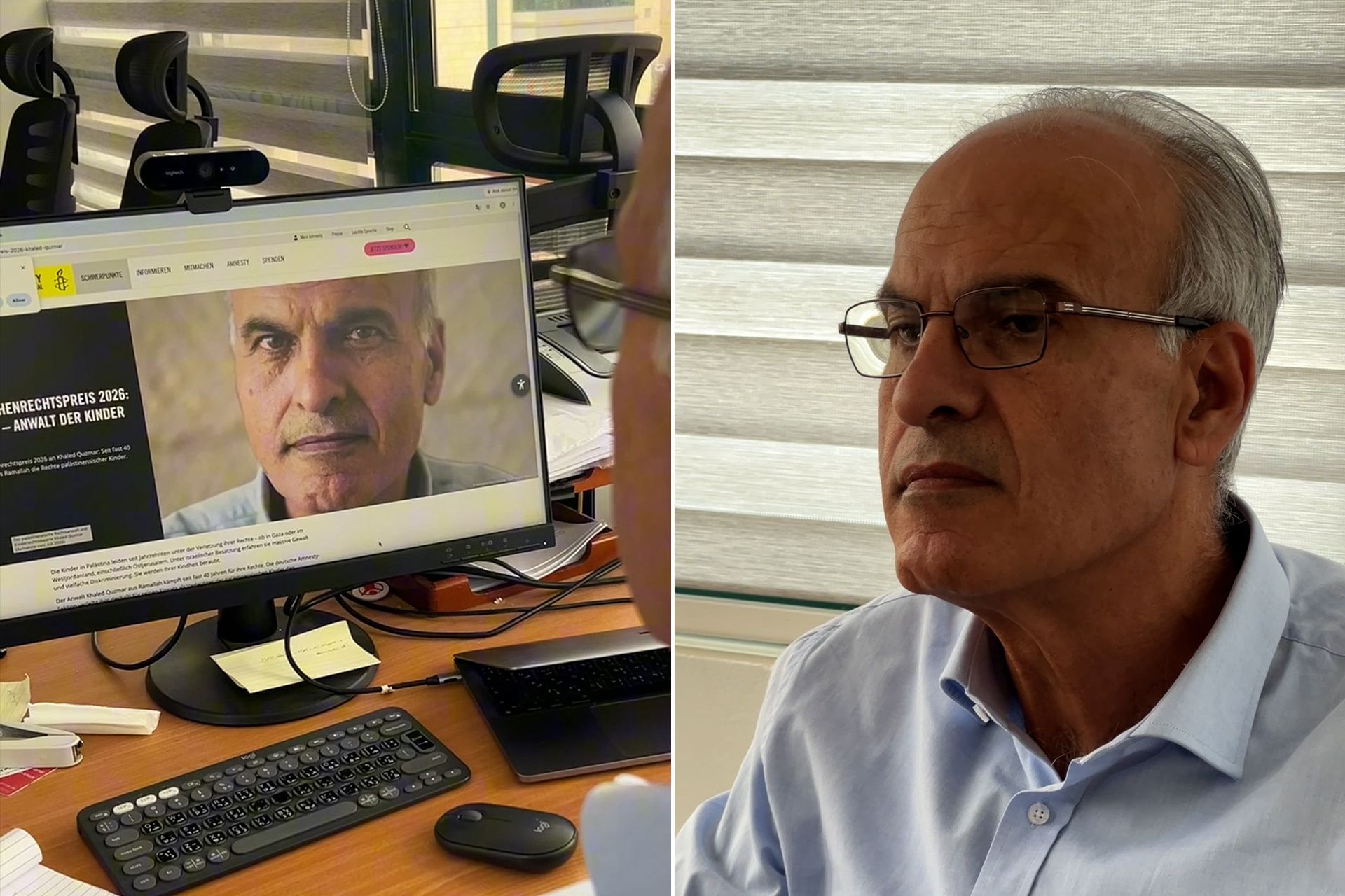 درع أطفال فلسطين.. هكذا حصل المحامي قزمار على جائزة أمنستي