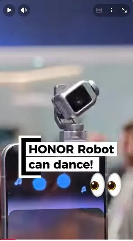 هاتف روبوتي يرقص ويتفاعل مع المستخدم فيديو