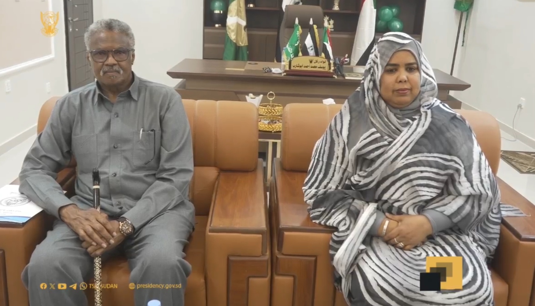 نوارة تتابع أمن القضارف وتشيد بانتصارات القوات المسلحة  