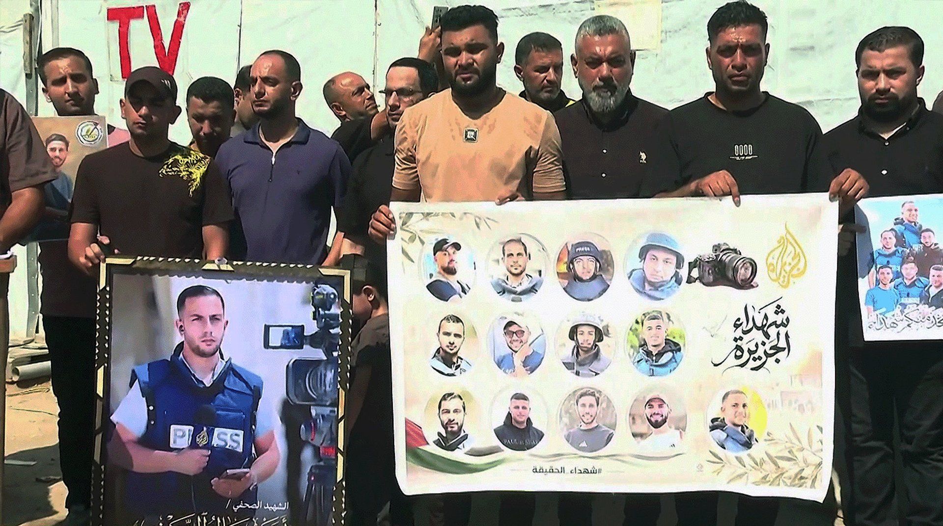 بعد عام من قصف خيمة الصحفيين.. غزة تحيي ذكرى أنس الشريف وزملائه