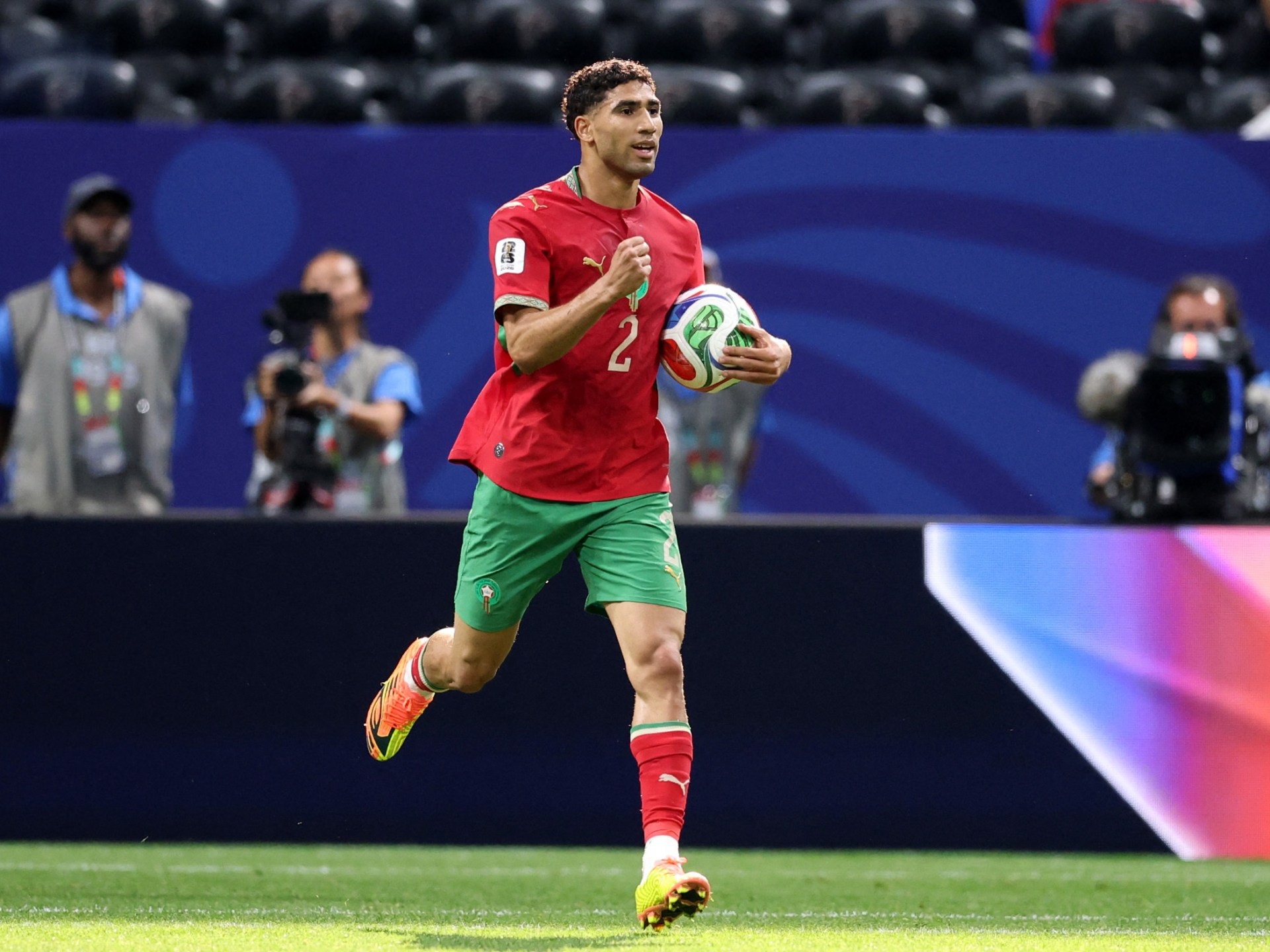 هدف حكيمي يمنح سان جيرمان رقما مميزا في كأس العالم