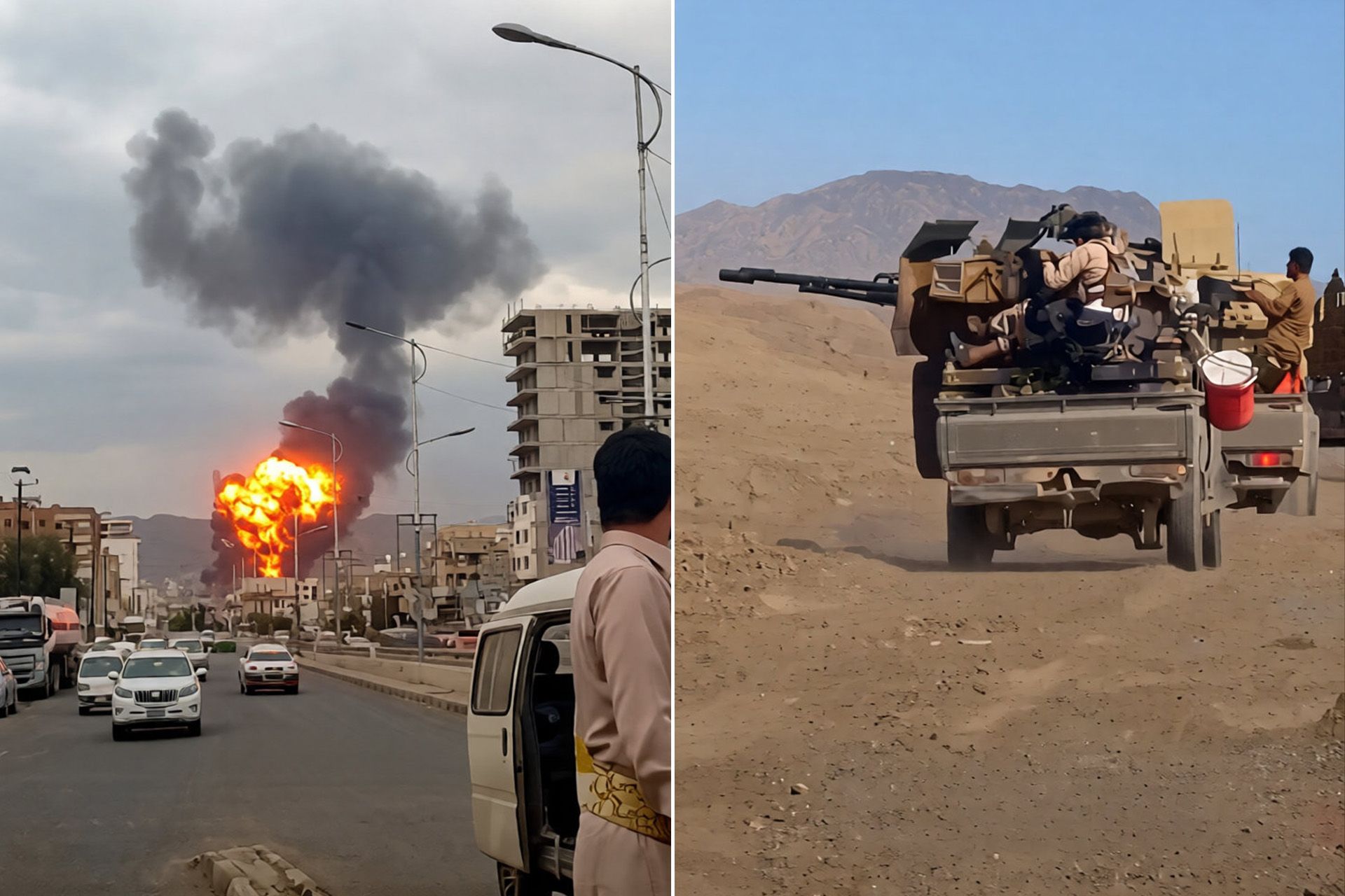 اليمن مباشر.. سقوط صاروخين في مطار عدن والقوات الحكومية تتصدى لهجمات حوثية في تعز