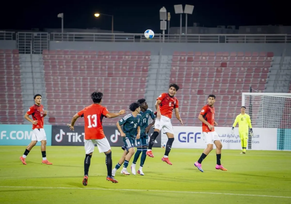 كأس الخليج للناشئين: الأخضر يتعثر أمام مصر بخماسية نظيفة