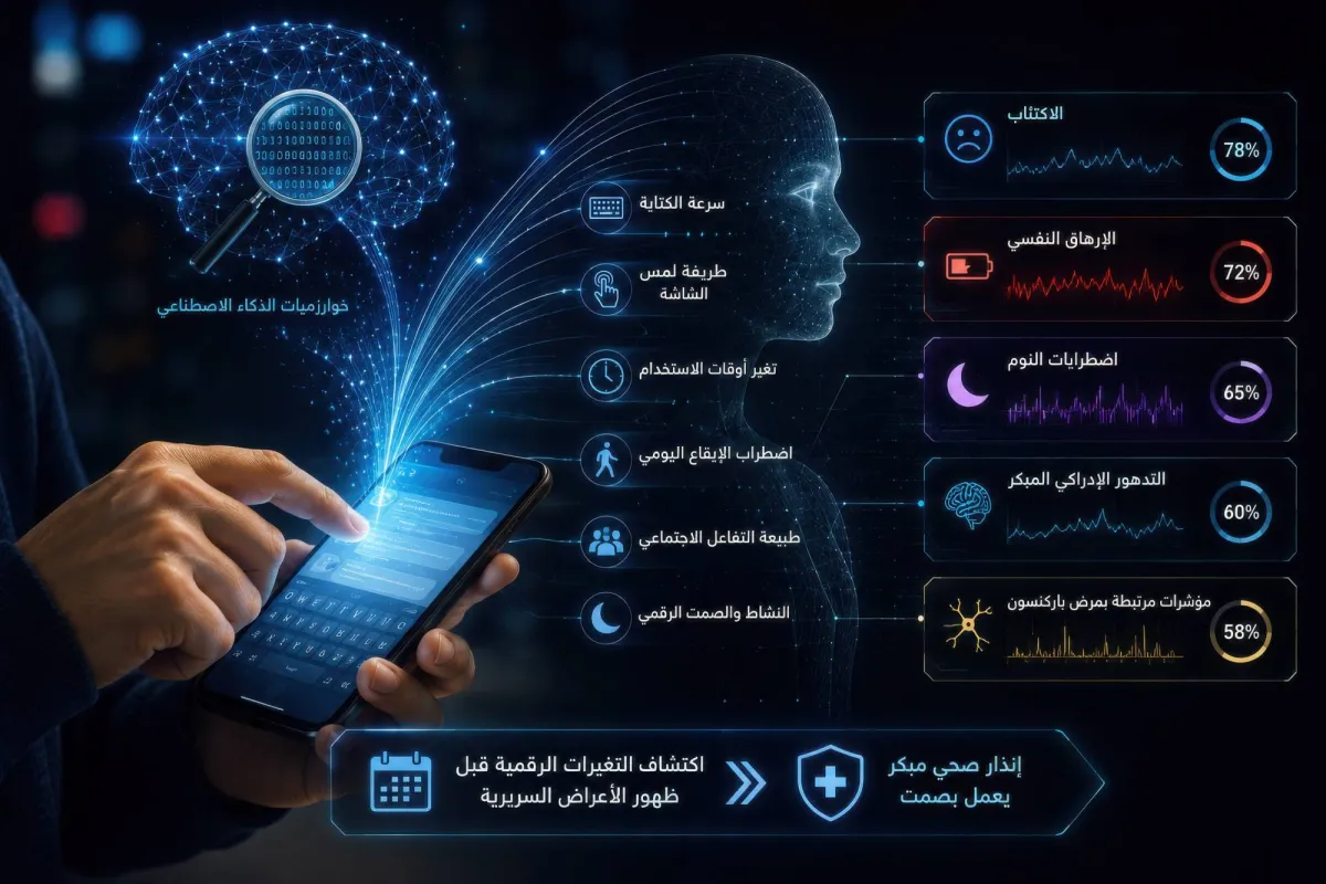 حين يقرأ الذكاء الاصطناعي صمت هاتفك... هل تكشف طريقة استخدامك الشاشة عن مرضك قبل الطبيب