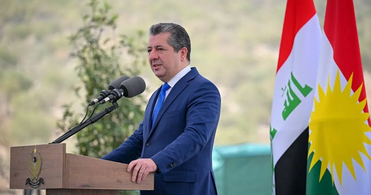 رئيس حكومة كردستان العراق يندد بهجوم إيراني بمسيرة استهدف مكتبه