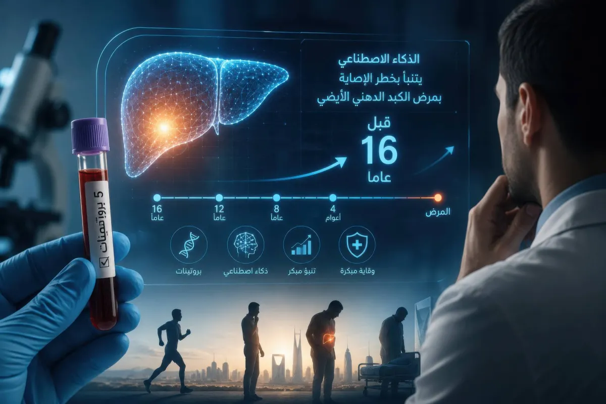 هل يستطيع الذكاء الاصطناعي التنبؤ بمرض الكبد الدهني قبل 16 عاما